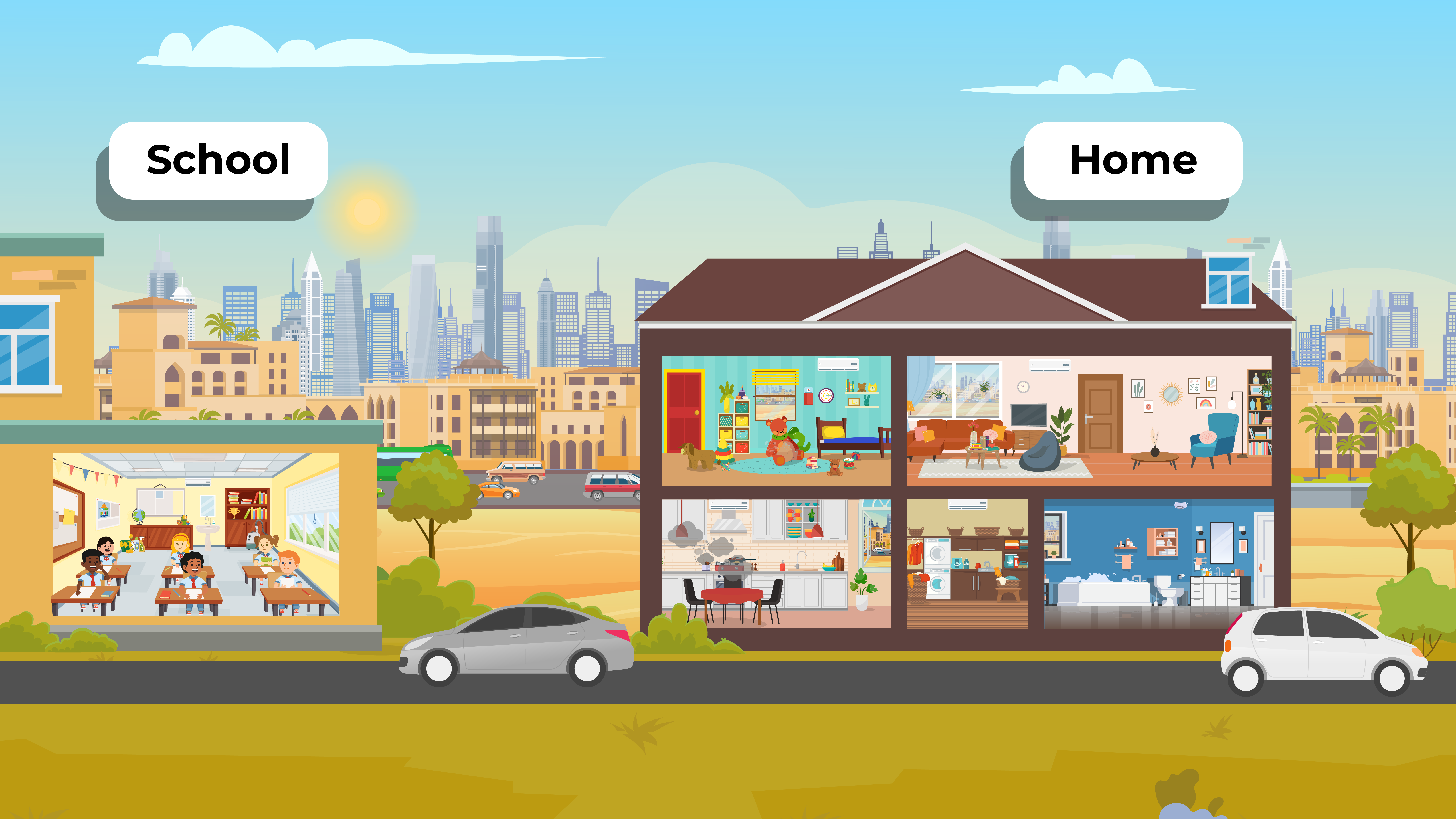 TVOC Sources in Classroom and Home